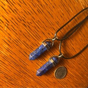 Sodalite Point Pendants (MATCHING PAIR)